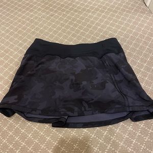 Black camo lululemon skirt